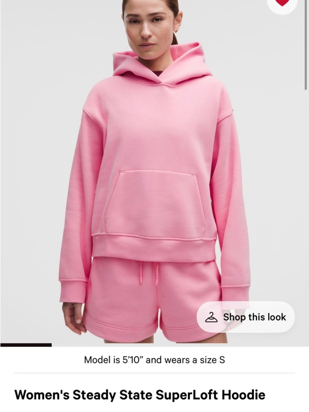 Lululemon Steady State SuperLoft Hoodie Candy Cloud - Picture 4 of 6